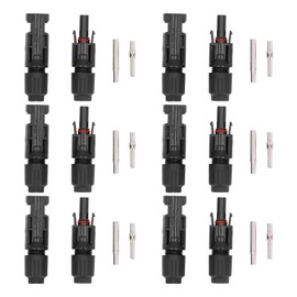 6 Set Solar Connector Male Female IP67 Waterproof PV Panel Cable Plug High Voltage 30A 1500V