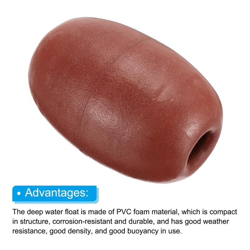 PATIKIL 5.51" x 3.54" Rope Float Buoy, 570g Deep Water