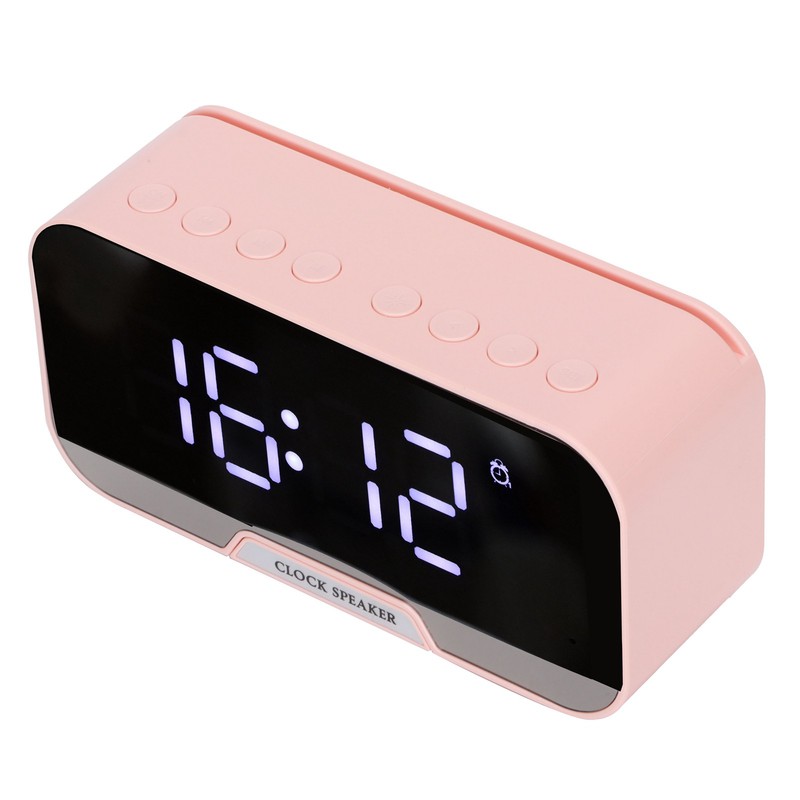 D‑88 Multifunctional Bluetooth Clock Speaker Portable Dual Alarm Clock Function