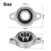 sourcing map 2pcs KFL003 Pillow Block Bearings 8mm Bore Bearing