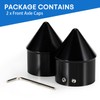 Front Axle Caps, PSLER Motorcycle Front Axle Nut Cover Cap