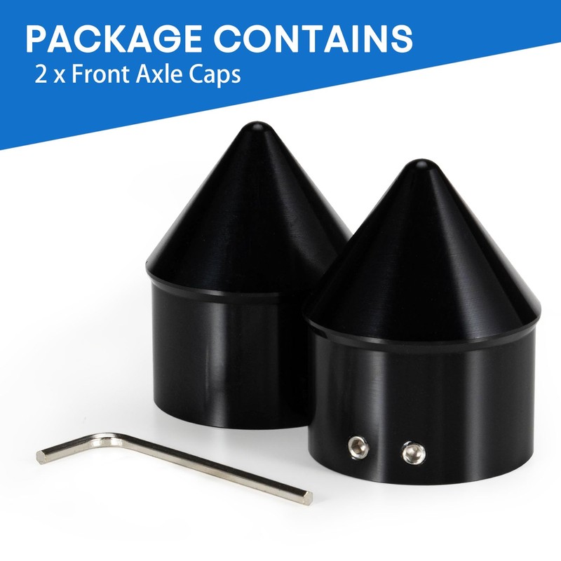 Front Axle Caps, PSLER Motorcycle Front Axle Nut Cover Cap