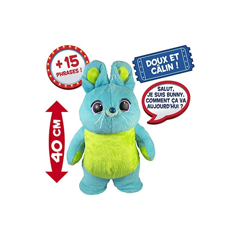 Lansay Toy Story 4-Bunny Plush Electronic 64454, Multi-Coloured