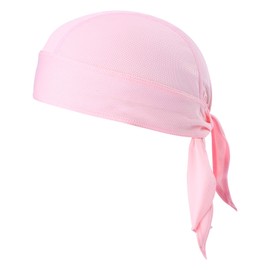 TOPLOR Sweat Wicking Beanie Cap Hat Skull Cap Pirate Hat Bandana Head Wrap for Men and Women Pink