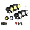 Automotriz Motocicleta Luces Led 20w Alta / Baja 2400 Lúmene