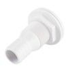 Thru Hull Fitting Through Hull 1‑1/4in Thru-Hull Connector Fitting White