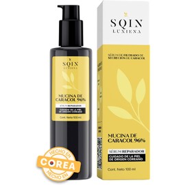 Sqin Luxiena Serum Baba de Caracol Coreano, Mucina de Caracol 96%, Repara e Hidrata la piel, Skincare Coreano, Snail Mucin, 100 ml.