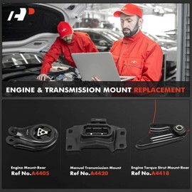 A-Premium 3PCS Engine Motor Mount Transmission Mount Torque Strut Mount Kit Compatible with Mazda 3 2010-2013, 3 Sport 2012-2013, 5 2012-2015, 2.0L 2.5L, Manual Transmission