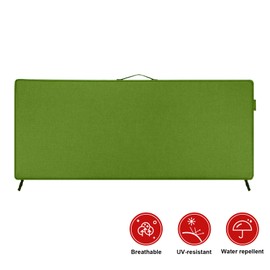 Pcinfuns Outdoor Bench Cushion,Water-Resistant,Comfortable & Durable Cushions for Garden Patio,Pads with Handle and Adjustable Straps,42 x 18 x 3 Inch,Grass Green