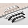 BOZONLI 2 Pcs Black Kitchen Cupboard Handles Cabinet Handles Drawer