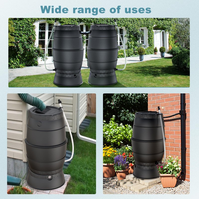 SQUEEZE master 50 Gallon Rainwater Collection Barrel Stand