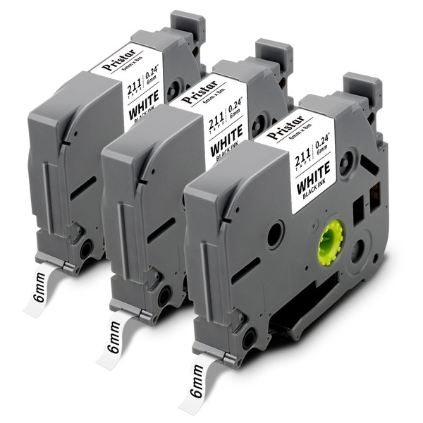 Pristar Compatible TZe-211 Label Tape Replacement for Brother P-Touch Tape