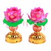 1 Pair LED Lotus Light Buddha Lotus Lamp USB Powered