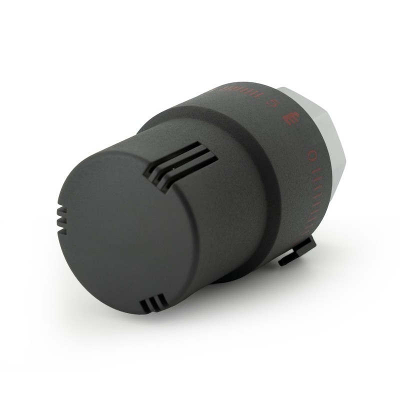 Vancoco Thermostatic Head Radiator Valve, Thermostat Heating, Heating Valve, Anthracite,