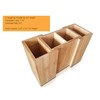 SplashSoup Bamboo Expandable Cooking Utensil Kitchen Tool Holder | Natural
