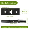 Bularie 942-05056A Mower Blades Compatible with Cub-Cadet ZT1 54" Mower