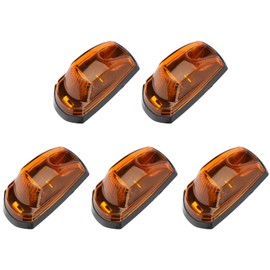 LBRST 5x Cab Roof Top Marker Lights Amber Led Clearance Running Lamps Cab Marker Lamps for Ford F250 F350 F450 F550 2017 2018 2019 2020 2021 2022 2023 2024 Super Duty Led Roof Running Lights
