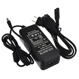 LEDwholesalers 12V 4A 48W AC/DC Power Adapter with 5.5x2.1mm DC Plug, UL-Listed, Black, 3228-12VR2