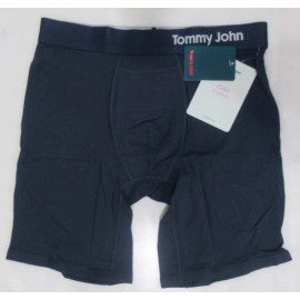 Tommy John Men Cool Cotton Fashion Boxer Brief Navy Medium