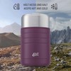 Esbit Majoris Thermal Food Container 600 ml in Aubergine Stainless