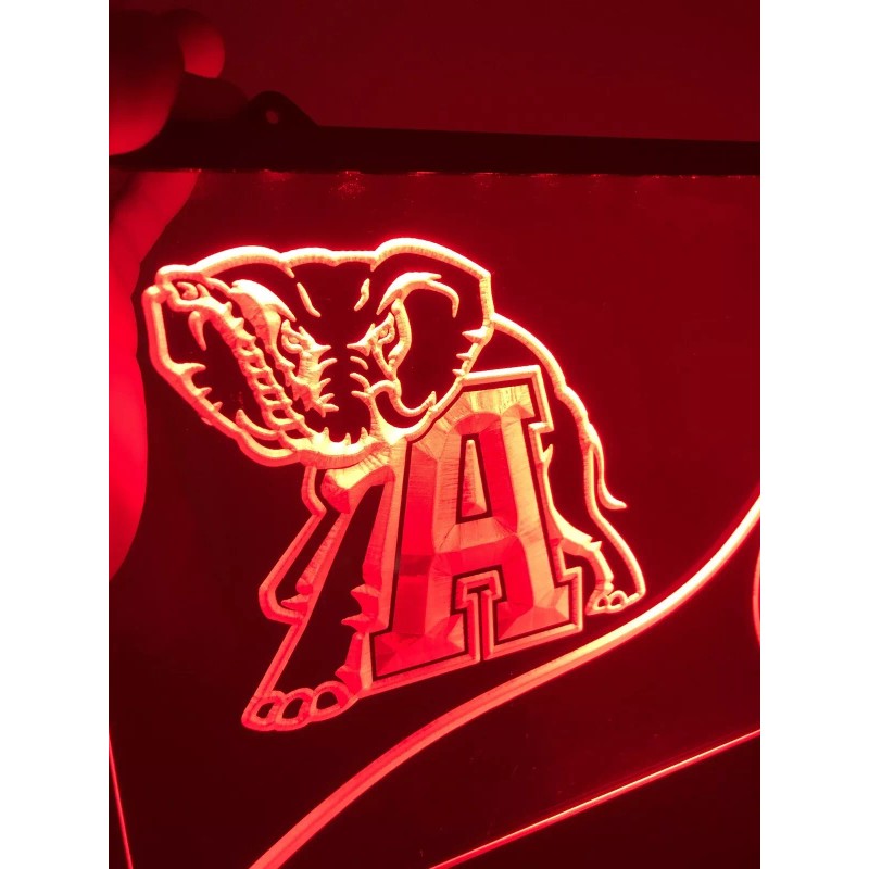 Alabama ROLL TIDE LED Light Sign for Game Room,Office,Ba