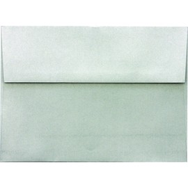 Hilroy Papier Colored Invitation Envelopes, Size A7, Pack of 10, Silver (32036)