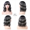 ZYYDSGO Short Wavy Wig for Women Shoulder Length Bob Curly