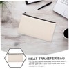 CORHAD 10pcs Sublimation Blank Makeup Bags Canvas Pencil Cases Zipper
