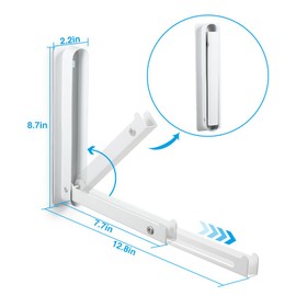 Picowe Magnetic Hanger Organizer Extendable Hanger Storage Rack Foldable Hangers Holder for Dryer Washing Machine Laundry Room Organization (1, White)