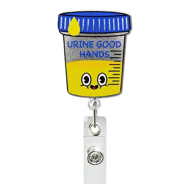 Urine Good Hands Badge ID Clip - Secure & Stylish