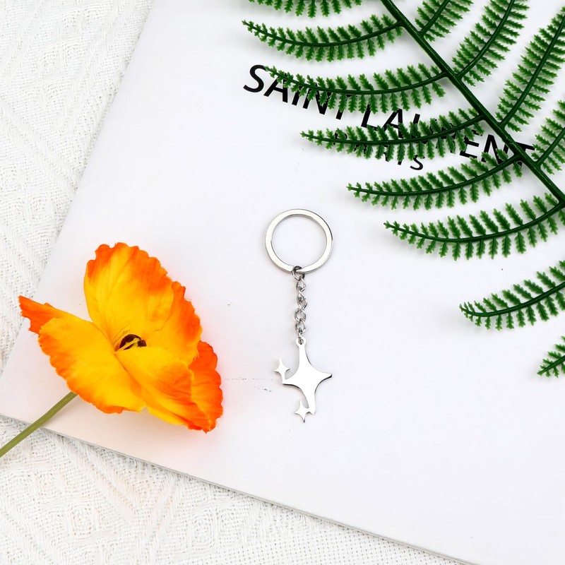 MUCOOS Quadrangle Keychain Star Keychain