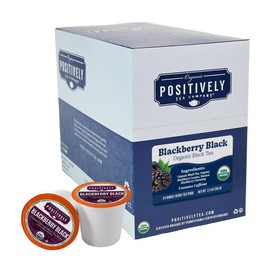 Organic Positively Tea Company, Blackberry Black Tea, K-Cup Compatible, 24 Pods