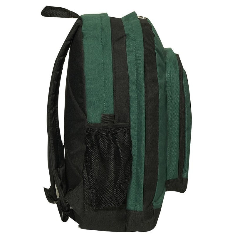 Everest Double Main Compartment Backpack, Dark Green, One Size