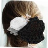 Mikinona 2pcs Flower Hair Bun Covers Stylish Bun Clips Nets