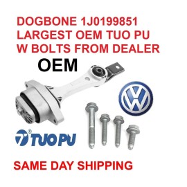 OE+  Motor Mount DOGBONE w Bolts Hardware for 98-06 VW BEETLE, GOLF, JETTA 1.8 / 2.0