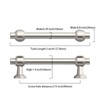 9BUILD 10 Pack 3.75 Inch Brushed Satin Nickel Kitchen Cabinet