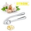 OTRON Premium Garlic Press, Stainless Steel, Garlic Mincer, Professional Heavy