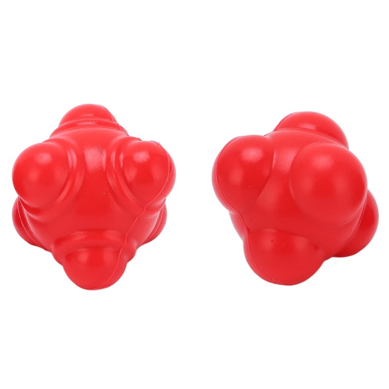 2pcs Rubber Reaction Bounce Balls Irregular Shape Reaction Balls for