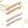 TOVINANNA 4pcs Crystal Hair Clips Elegant Temperament Barrettes for Women