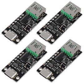 4pcs USB-C PD QC DC 5V 9V 12V 15V 20V Adjustable Voltage Power Trigger Module 5A Type-C Female USB Port Input (Type-C Female USB)