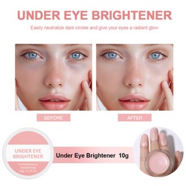 Under Eye Brightener - Under Eye Concealer Brightener & Correctors - Colour-Correcting Eye Brightener & Primer - Moisturising Concealer For Korean Makeup Blemish (Pink)