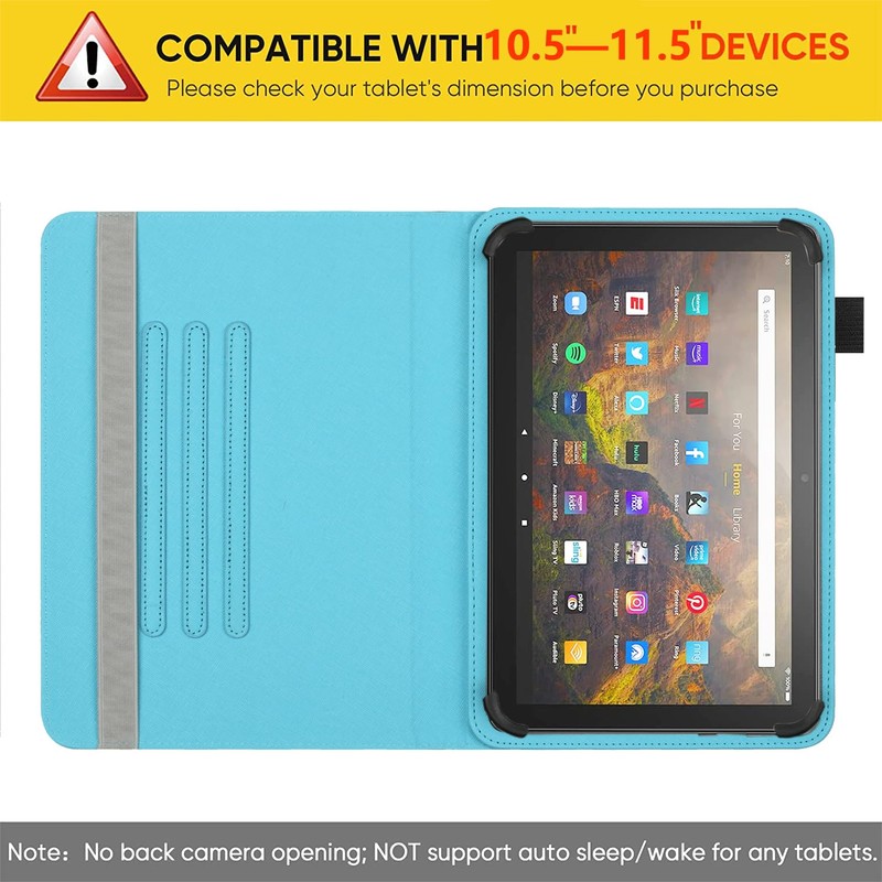 Pudazvi Universal 11 11.5 Inch Android Tablet Case,360 Degree Rotatable