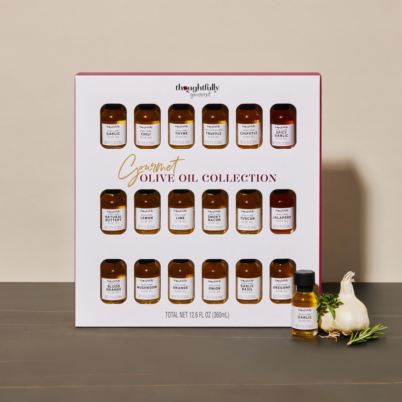 Thoughtfully Gourmet, Olive Oil Sampler Gift Set, Includes Uniquely Flavored
