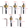 5pcs Hole Saw Set Hole Cutter 16/18.5/20/25/30mm HSS Metal Core