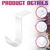 Hicarer 2 Pcs 1 Inch Closet Rod Brackets Heavy Duty
