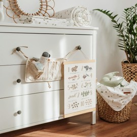 Qvapt Woodland Animal Alphabet Poster,Abc Posters for Classroom Wall,Kids Alphabet Wall Decor Animal Alphabet Posters 12x16, Classroom Posters with Hanger, Set of 2