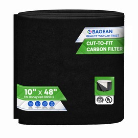 Bagean Carbon Pre Filter A 10" x 48" Compatible with Honeywell 50250-S & 50250 - Fits Honeywell Air Purifier Filter Replacement - Activated Carbon Prefilter A Filters Odors & Freshen the Air (1-Pack)