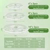 ittyfei 9 Pack Clear Plant Saucer,6/8/10 Inch Plant Drainage Trays