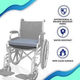NYOrtho Solid Seat Insert – Firm Non-Slip Water Resistant Wipe Clean, Sturdy Wheelchair Seat Cushion Board Eliminates Hammocking, 20 Inch Width 18 Inch Depth.