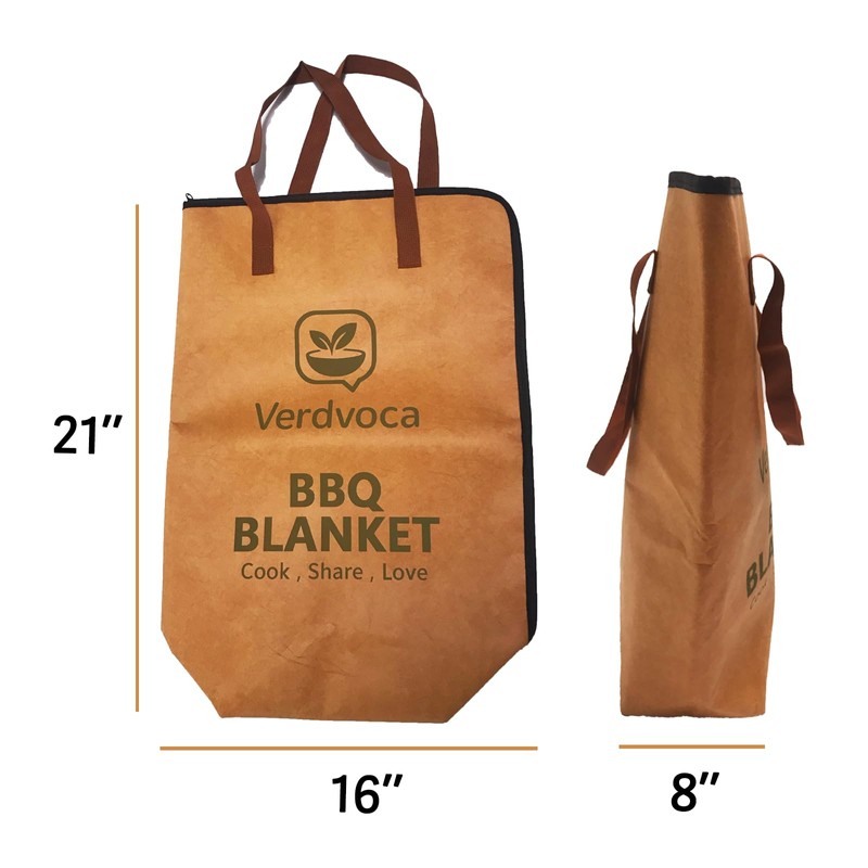 BBQ Blanket for Resting Brisket 21”×16”, Breathable Insulated Meat Wrap